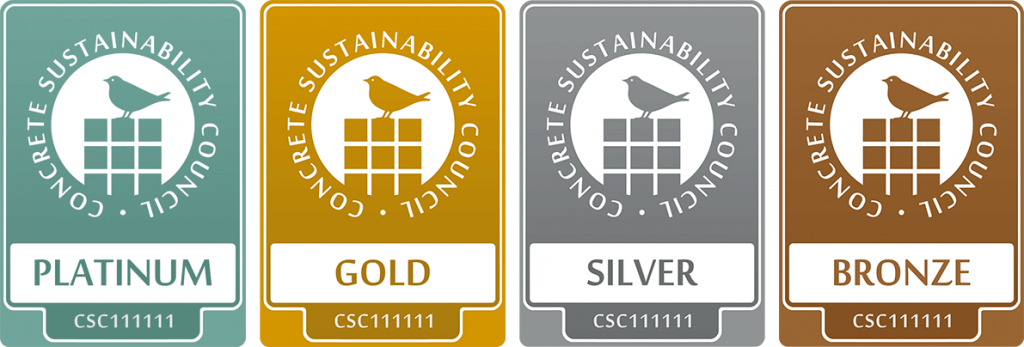 CSC-Zertifikate Platin, Gold, Silber und Bronze